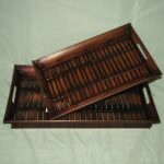 Плетеный поднос из бамбука 1шт