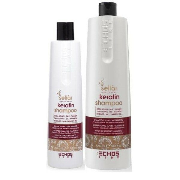 ECHOSLINE SELIAR KERATIN ШАМПУНЬ С АРГАНОВЫМ МАСЛОМ И КЕРАТИНОМ pH 5.5 1000ml