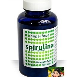 Спирулина - сине-зеленая водоросль. Spirulina