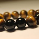 14 mm Браслет натуральный камень тигровый глаз - помогает нормализовать сон