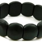 Браслет Бяньши из черного нефрита - Борется со стрессом и снимает усталость 16мм