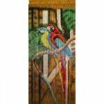 Занавеска из бамбука Попугай